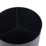 Maxbell Straw Dispenser Holder 3 Compartments Plastic Straw Dispenser Black