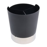 Maxbell Straw Dispenser Holder 3 Compartments Plastic Straw Dispenser Black