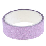 Maxbell Glitter Tape Shiny Colored Masking Tape Sticky Adhesive DIY Tape Pure Color