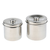 Maxbell Stainless Steel Cotton Disinfection Tank Sterilizing Container Box Can 12 cm