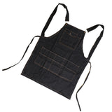 Maxbell 3 Pockets Adjustable Strap Men Women Home Cooking Kitchen Apron Black Soild S