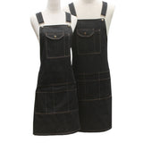 Maxbell 3 Pockets Adjustable Strap Men Women Home Cooking Kitchen Apron Black Soild S