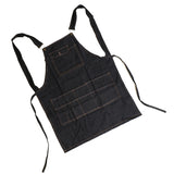 Maxbell 3 Pockets Adjustable Strap Men Women Home Cooking Kitchen Apron Black Soild S