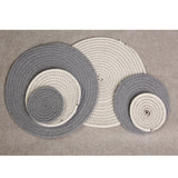 Maxbell 30*40cm Simple Elliptical Cotton Braided Woven Table Placemat Mat Coaster