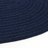 Maxbell 30*40cm Cotton Braided Round Table Placemat Thermal Insulation Mat Dark Blue