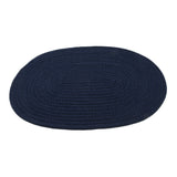 Maxbell 30*40cm Cotton Braided Round Table Placemat Thermal Insulation Mat Dark Blue