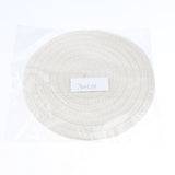 Maxbell 18cm Cotton Braided Round Table Placemat Heat Resistant Mat White