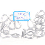 Maxbell 304 Stainless Steel Wire Rope Cable Thimbles for 2-8mm Cable 3mm 20 Pieces