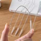 Maxbell 50 Pieces Stainless Steel Drinking Straw Cleaning Brushes Cleaner 200mm