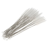 Maxbell 50 Pieces Stainless Steel Drinking Straw Cleaning Brushes Cleaner 200mm