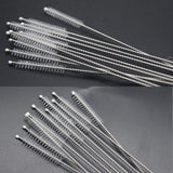 Maxbell 50 Pieces Stainless Steel Drinking Straw Cleaning Brushes Cleaner 200mm