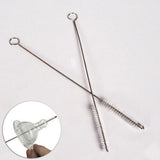 Maxbell 50 Pieces Stainless Steel Drinking Straw Cleaning Brushes Cleaner 200mm