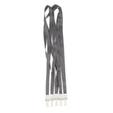 Maxbell 5 Pieces  ID Card Holder Lanyard Straps Key Chain Badge ID Neck Holder Black