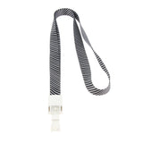 Maxbell 5 Pieces  ID Card Holder Lanyard Straps Key Chain Badge ID Neck Holder Black