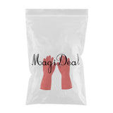 Maxbell Latex Gloves Red 300mm Hand Safety Protection Kitchen Cleaning L