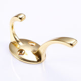 Maxbell European Style Ceramic Head Door Wall Hooks Holder Key Towel Coat Hat Hanger Golden M