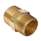 Maxbell DN15 Adapter Brass Hex Nipple Fitting Pipe Fitting for Air Fuel Gas Water