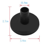 Maxbell 10pcs Black Cymbal Sleeves with Flange Base for Cymbal Set Parts