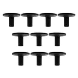 Maxbell 10pcs Black Cymbal Sleeves with Flange Base for Cymbal Set Parts