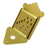 Maxbell Mandolin Tailpiece Bridge Tailpiece with Screws DIY Replacement Parts Golden
