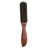 Maxbell Men Firm Bristle Brush Beard Mustache Grooming Shaving Wooden Comb Curved - Aladdin Shoppers