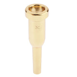 Maxbell Heavy 3C Mouthpiece for Bb Trumpet Brass Gold Plated Trumpet Accessories