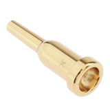 Maxbell Heavy 3C Mouthpiece for Bb Trumpet Brass Gold Plated Trumpet Accessories