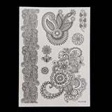 Maxbell Temporary Flash Tattoo Inspired Stickers Transfer Stencil Paper Removable LS1008