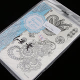Maxbell Temporary Flash Tattoo Inspired Stickers Transfer Stencil Paper Removable LS1008