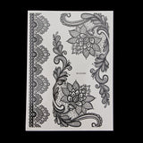 Maxbell Temporary Flash Tattoo Inspired Stickers Transfer Stencil Paper Removable LS1002