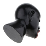 Maxbell Fashion Design Red Lip Black Head Model Mannequin for Hat Jewelry Display