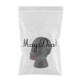 Maxbell Fashion Design Red Lip Black Head Model Mannequin for Hat Jewelry Display