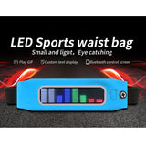 Maxbell Waterproof LED Sports Waist Bag Running Workout Travel Belt Pouch Black