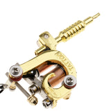 Maxbell Alloy Tattoo Gun Keychain Mini Tattooing Machine Necklace Pendant Decoration Gold 2