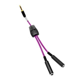 Maxbell Dual Connection Clip Cord Tattoo Foot Switch Power Controller Hook Lines Purple