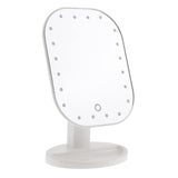 Maxbell Touch LED Lights Makeup Mirror Adjustable Tabletop Mirror-180 Rotation White