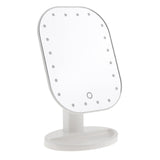 Maxbell Touch LED Lights Makeup Mirror Adjustable Tabletop Mirror-180 Rotation White