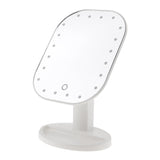 Maxbell Touch LED Lights Makeup Mirror Adjustable Tabletop Mirror-180 Rotation White