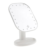 Maxbell Touch LED Lights Makeup Mirror Adjustable Tabletop Mirror-180 Rotation White