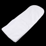 Maxbell Soft Towel Hair Band Wrap Headband for Bath Spa Makeup Facial Salon White