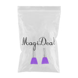 Maxbell 2PCS Makeup Soft Silicone Brushes Facial Mask Mud Applicator Brush Beauty Purple