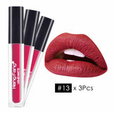 Maxbell 3 Piece Waterproof Matte Liquid Lipstick Long Lasting Lip Gloss Cosmetic #8