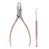 Maxbell Stainless Steel Nail Toenails Lifter Thick Ingrown Clipper Corrector Tool Rose Gold