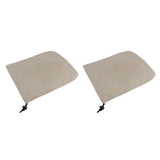 Maxbell 2PCS Universal Automobile Rearview Mirror Snow Ice Cover Waterproof Beige