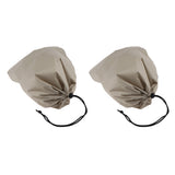 Maxbell 2PCS Universal Automobile Rearview Mirror Snow Ice Cover Waterproof Beige