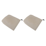 Maxbell 2PCS Universal Automobile Rearview Mirror Snow Ice Cover Waterproof Beige