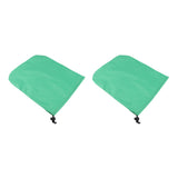 Maxbell 2PCS Universal Automobile Rearview Mirror Snow Ice Cover Waterproof Green