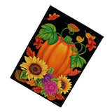 Maxbell Halloween Pumpkin Double Sides Garden Flag for House Outdoors Yard Garden Fall Glory Floral