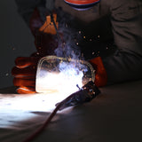 Maxbell Cowhide Leather Welding Gloves Protective Gloves Welder Hands Safety Brown