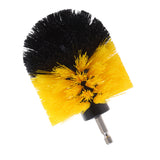 Maxbell Power Scrubber Cleaning Drill Brush Tub Cleaner Yellow Medium Brush 3.5inch